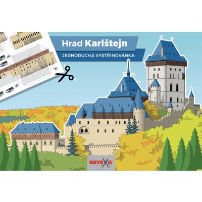 Betexa papírový model Hrad Karlštejn jednoduchý – Zboží Dáma