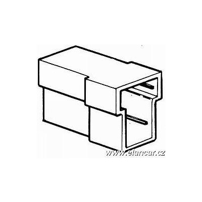 Izolovaný kryt konektoru 2x pin 6,3 samice BF 12.60 | Zboží Auto