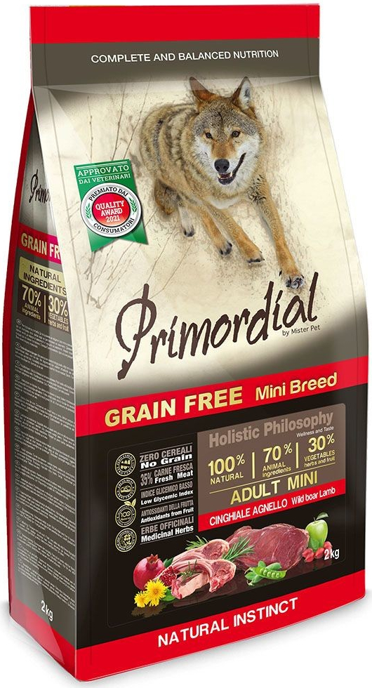 Primordial Adult Mini Boar & Lamb 2 kg