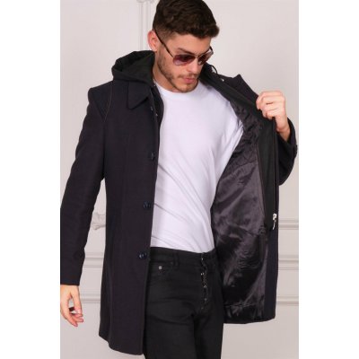 Dewberry pánský kabát PLT8335 černá – Zboží Dáma