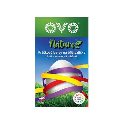 Nohel Garden Barva na vajíčka OVO NATURE 3barvy B žlutá,karmínová,fialová – Hledejceny.cz