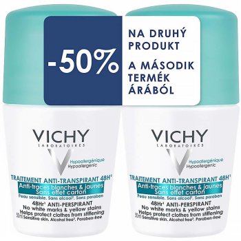 Vichy antitranspirant proti nadměrnému pocení roll-on 2 x 50 ml