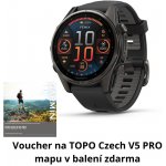 Garmin Fenix 8 AMOLED 43mm Sapphire Carbon Gray Titanium/Black 010-02903-21 – Zboží Živě