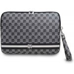DKNY PU Leather Checkered Pattern and Stripe Obal na Notebook 13/14" Black, DKCS14PVSHLK – Zboží Mobilmania