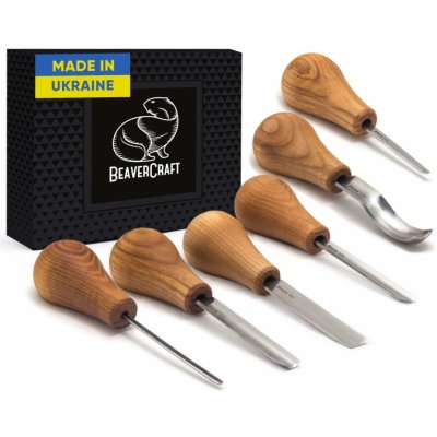 BeaverCraft řezbářská sada Wood Carving Set With Palm Chisels – HobbyKompas.cz