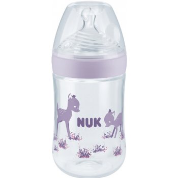 Nuk Nature Sense láhev s kontrolou teploty fialová 260ml