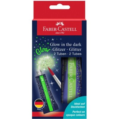 Faber-Castell Třpytky Glow in the dark 12 ml, 2 ks 125092 – Zboží Dáma