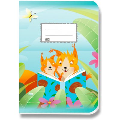 Papírny Brno Školní sešit 513 A5 linkovaný 12 mm – Zboží Dáma