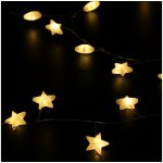 Brilagi LED Vánoční řetěz 40xLED 3xAA 1,8m teplá bílá hvězdy | 1v1104-OEM1 – Hledejceny.cz