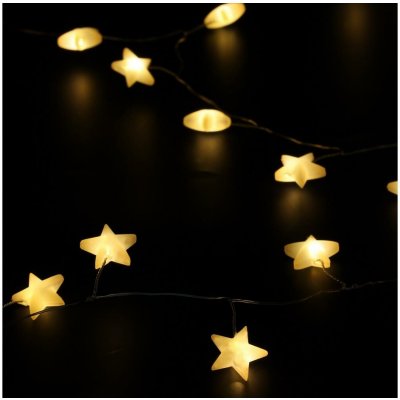 Brilagi LED Vánoční řetěz 40xLED 3xAA 1,8m teplá bílá hvězdy | 1v1104-OEM1 – Hledejceny.cz