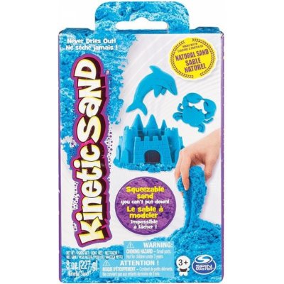 Spin Master Kinetic Sand základní krabice s pískem různých barev modrá 227 g – Zboží Mobilmania