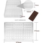 Forma na čokoládu - tabulka - Cakesicq – Zboží Dáma