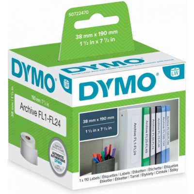Dymo 190mm x 38mm, bílé, 110 etiket, S0722470 – Zboží Dáma