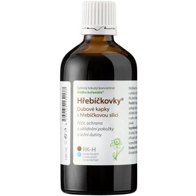 Dědek kořenář Hřebíčkovky Dubové kapky s hřebíčkovou silicí RK–H 100 ml – Zboží Dáma