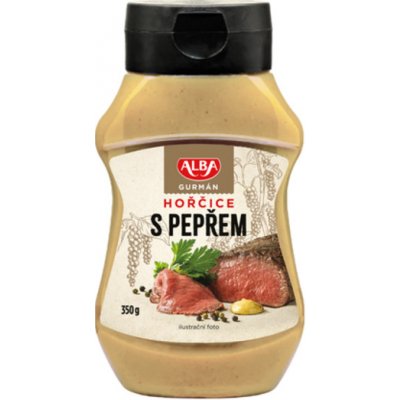 Alba Gurmán Hořčice s pepřem 350 g – Zboží Dáma