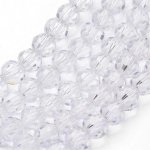 Broušené korálky - čiré - ∅ 6 mm - 10 ks – Zboží Dáma