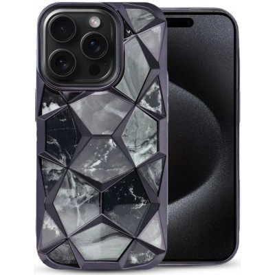 Marble kryt pro Apple iPhone 12/12 Pro Barva: Černá – Zboží Živě