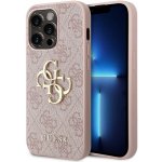 Pouzdro Guess PU 4G Metal Logo iPhone 15 Pro růžové – Zboží Živě