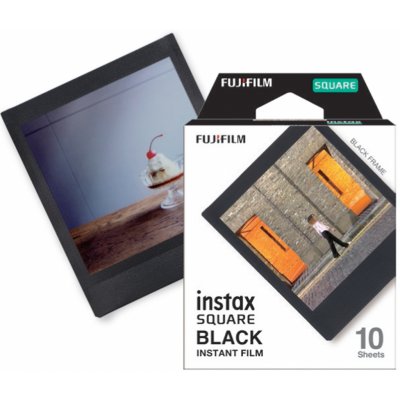 Fujifilm Instax Square film Black 10ks – Zboží Živě
