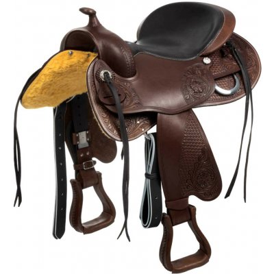 Westernové sedlo ROUND COW LEATHER Freemax Hnědá – Zboží Dáma