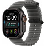 Apple Watch Ultra 4 49mm černý titan s průsvitně černým oceánským řemínkem MJAY4QC/A – Zboží Živě