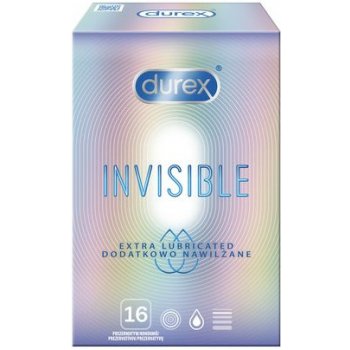 Durex Invisible Extra Thin Extra Lubricated 10ks