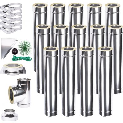 Solid izolovaný komín Slim Plus 1,0 130mm 14m – Zboží Dáma