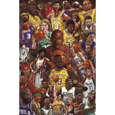 Plakát NBA: Basketbalové hvězdy (61 x 91,5 cm) 150g – Hledejceny.cz
