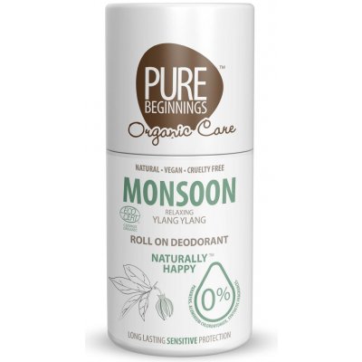 PURE BEGINNINGS roll-on Deodorant Monsoon BIO 75 ml – Zbozi.Blesk.cz