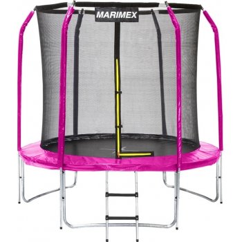Marimex 244 cm růžová + vnitřní ochranná síť + žebřík