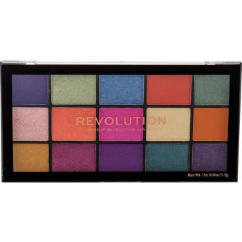 Makeup Revolution paletka 15 očních stínů Re-Loaded Velvet Rose Eyeshadows Palette 16,5 g