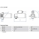 Startér BOSCH 0 986 021 810 (0986021810) | Zboží Auto