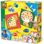 SES Creative Dobarvi si zvířátko baby set prstové barvy se šablonami – Zboží Mobilmania