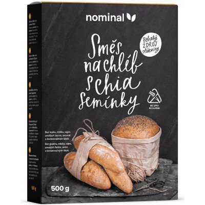 Nominal Směs na chléb s chia bez lepku 500 g – Hledejceny.cz