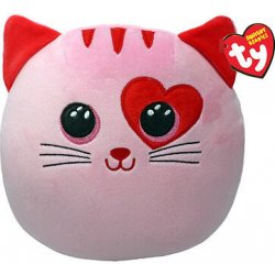 TY Squishy Beanies FLIRT růžová kočička 1 22 cm