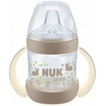 Nuk for Nature lahvička na učení s kontrolou teploty hnědá 150ml – Zboží Mobilmania