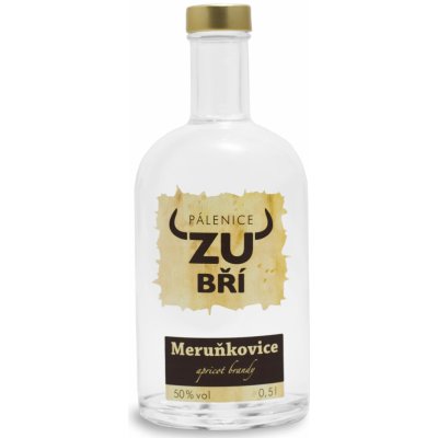 Pálenice Zubří Meruňkovice 50% 0,5 l (holá láhev)