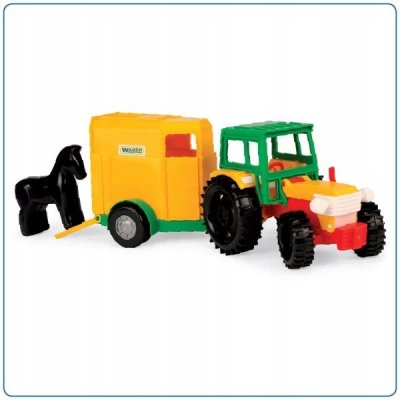 Wader Traktor s vlečkou nebo s přívěsem pro koně 38 cm – Zboží Mobilmania