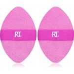 Real Techniques Miracle 2-In-1 Powder Puff Duo víceúčelové labutěnky pro nanášení pudrových a tekutých produktů 2 ks růžová – Zboží Dáma
