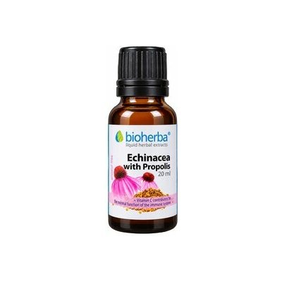 Bioherba Echinacea s propolisom kvapky tinktúra 20 ml – Hledejceny.cz