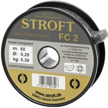 Stroft Fluorocarbon FC2 50m 0,22mm