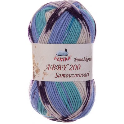 VLNIKA Příze Abby 200 samovzorovací ponožková Varianta: 45 – Hledejceny.cz
