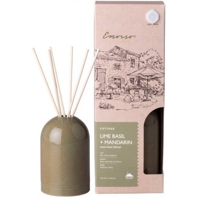 Emorio Difuzér keramický Lime Basil & Mandarine zelená vonná stébla 150 ml – Hledejceny.cz