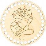 Natana dřevěné dno na košík kruh Matka s miminkem 15cm NAT081 – Hledejceny.cz