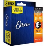 Elixir Nanoweb Electric Guitar Light 3 Pack (10-46) – Sleviste.cz