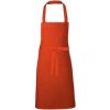 Zástěra Link Kitchen Wear Grilovací zástěra X993 Orange Pantone 1655 73 x 80 cm