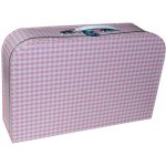 Kazeto růžový bílé káro 35 cm – Zboží Dáma