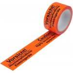 Warn-Klebeband PP Aufdruck Hochempfindliche Elektrogeräte in warn-orange 50 mm breit x 66 lfm – Hledejceny.cz