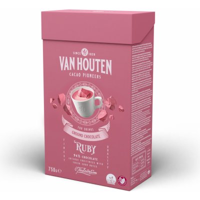 Van Houten horká čokoláda v prášku Ruby 750 g – Zboží Mobilmania