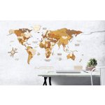 68Travel Nástěnná dřevěná 3D mapa světa Velikost: ​L150 - 150 x 85 cm​ – Zboží Dáma
